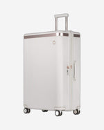 Echolac Dynasty 28" 4 Double Wheel Check-In Luggage Trolley Ivory White - PC142 Ivory White 28