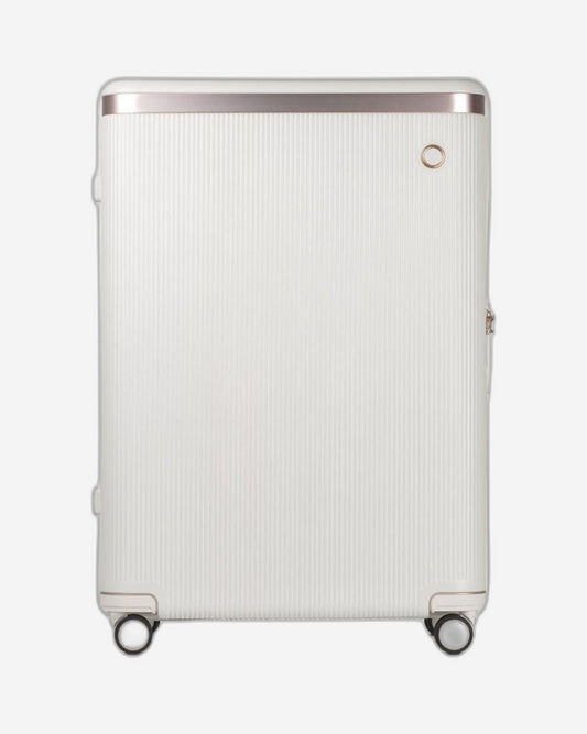 Echolac Dynasty 28" 4 Double Wheel Check-In Luggage Trolley Ivory White - PC142 Ivory White 28