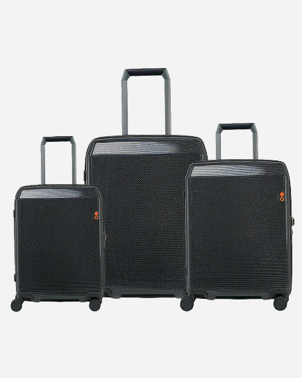 Echolac Logic Harcdcase 4 Double Wheel Expandable Set Of 3 luggage Trolley 53+64+74cm