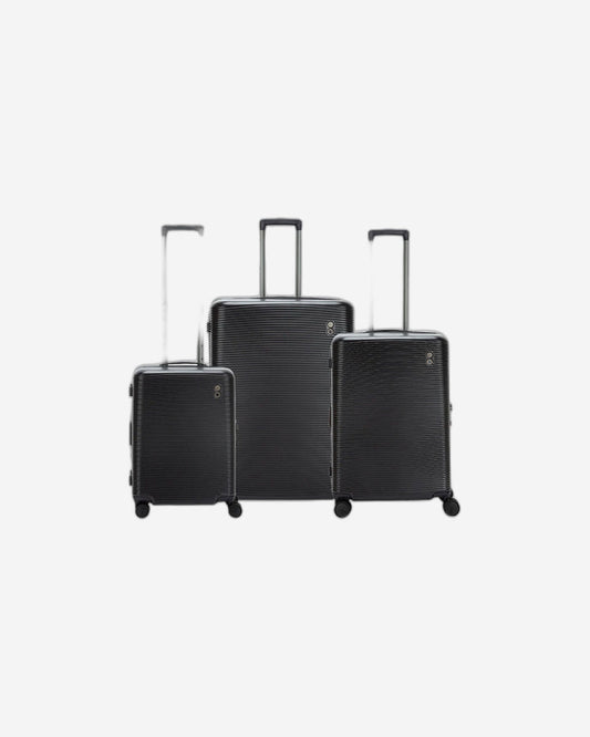 Echolac Ultima Hardcase 4 Double Wheel Expandable Set Of 3 Luggage Trolley