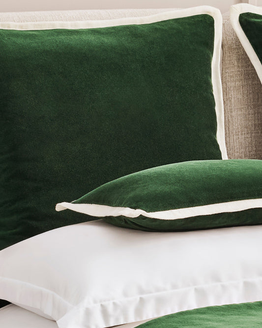 Christy "Eltham" Decorative Filled Cushion in Forest Green