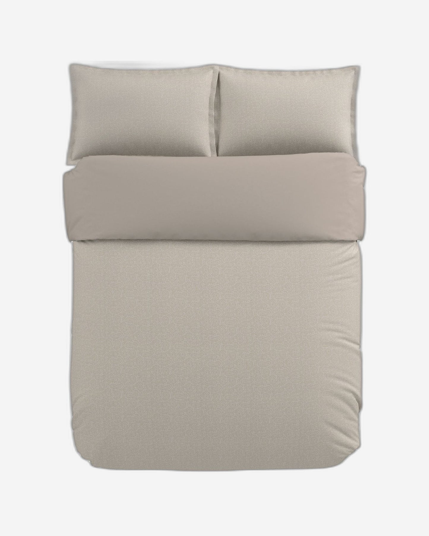Bedeck of Belfast "Emmy" Duvet Cover and Oxford Pillowcase in Mink