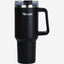 Nessan Double Wall Stainless Steel Vacuum Insulated Travel Mug Tumbler with Dual Function Lid and Straw for Water, Iced Tea or Hot Coffee, Smoothie and More (Black, 1200ml)