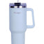 Nessan Double Wall Stainless Steel Vacuum Insulated Travel Mug Tumbler with Dual Function Lid and Straw for Water, Iced Tea or Hot Coffee, Smoothie and More (Blue, 1200ml)