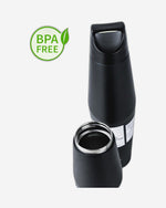 Nessan Double Wall Stainless Steel Vacuum Insulated Travel Flask Bottle for Water, Iced Tea or Hot Coffee, Smoothie and More (Black, 540ml)