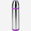 Nessan Vacuum Flask Double Wall With Color Band, Silver 1L