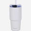 Nessan Double Wall Stainless Steel Vacuum Insulated Travel Mug Tumbler with Dual Function Lid and Straw for Water, Iced Tea or Hot Coffee, Smoothie and More (Beige, 480ml)