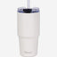 Nessan Double Wall Stainless Steel Vacuum Insulated Travel Mug Tumbler with Dual Function Lid and Straw for Water, Iced Tea or Hot Coffee, Smoothie and More (Cream, 480ml)