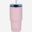 Nessan Double Wall Stainless Steel Vacuum Insulated Travel Mug Tumbler with Dual Function Lid and Straw for Water, Iced Tea or Hot Coffee, Smoothie and More (Pink, 480ml)