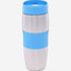 Nessan 380ml Mug with Silicone Rubber Sleeve for Grip, Blue - Durable & Stylish Mug for Hot & Cold Beverages