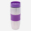 Nessan 380ml Mug with Silicone Rubber Sleeve for Grip, Purple - Durable & Stylish Mug for Hot & Cold Beverages
