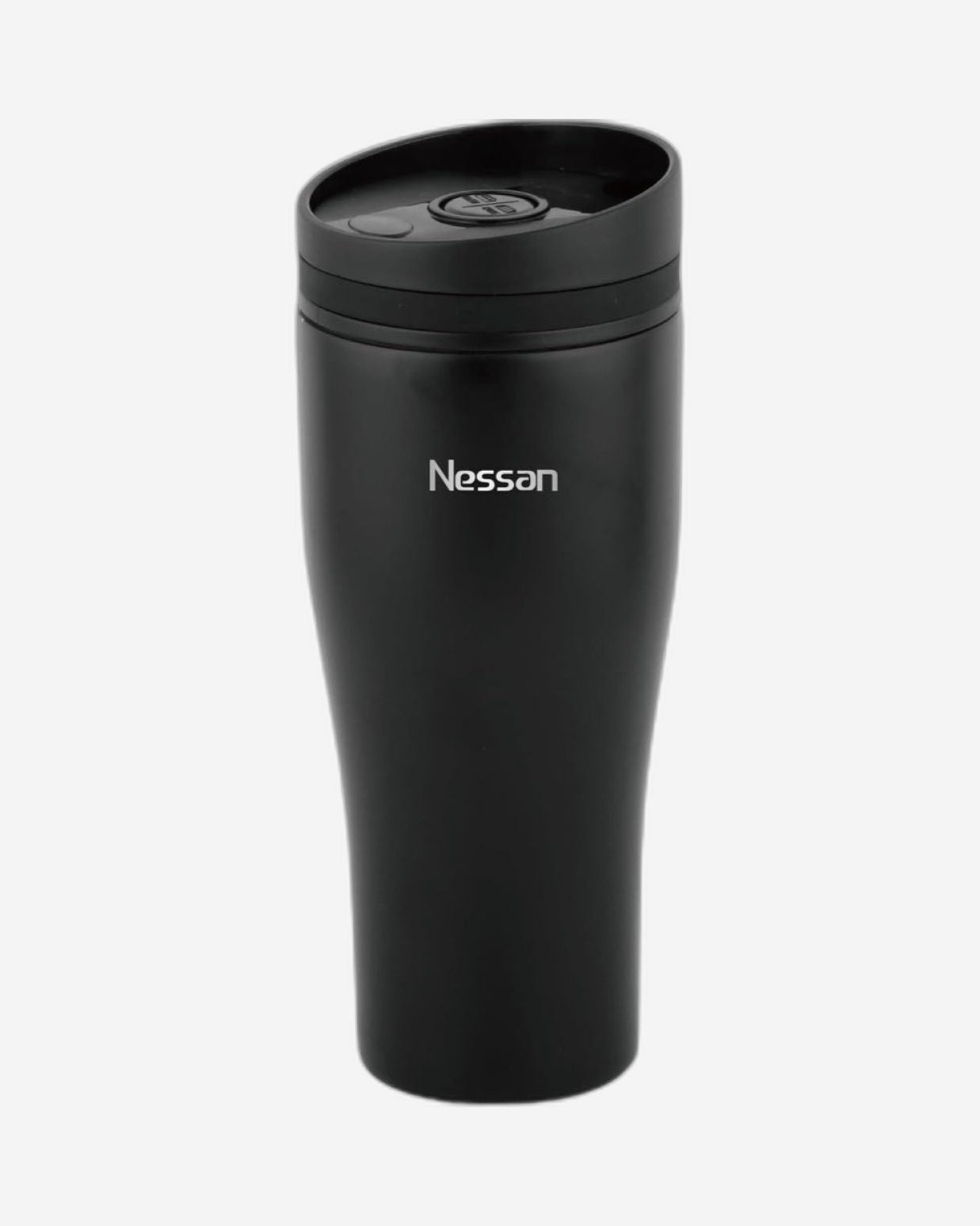 Nessan Insulated Stainless Steel Vacuum Mug, 360ml - Your Perfect Portable Thermal Tumbler for Hot and Cold Beverages Anywhere: Home, Gym, Outdoors, Office, and School - Black