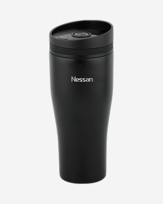Nessan Insulated Stainless Steel Vacuum Mug, 360ml - Your Perfect Portable Thermal Tumbler for Hot and Cold Beverages Anywhere: Home, Gym, Outdoors, Office, and School - Black
