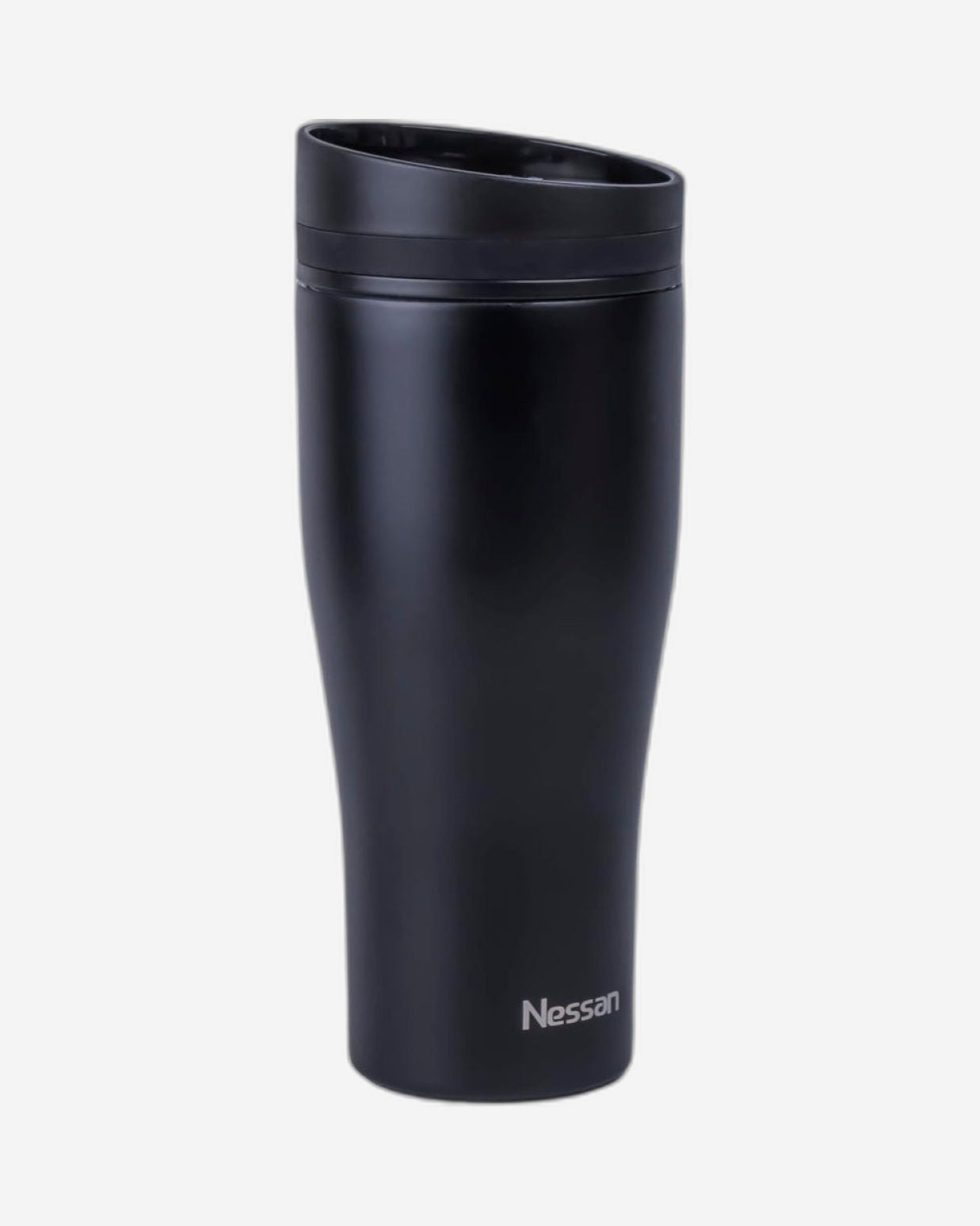 Nessan Insulated Stainless Steel Vacuum Mug, 360ml - Your Perfect Portable Thermal Tumbler for Hot and Cold Beverages Anywhere: Home, Gym, Outdoors, Office, and School - Black