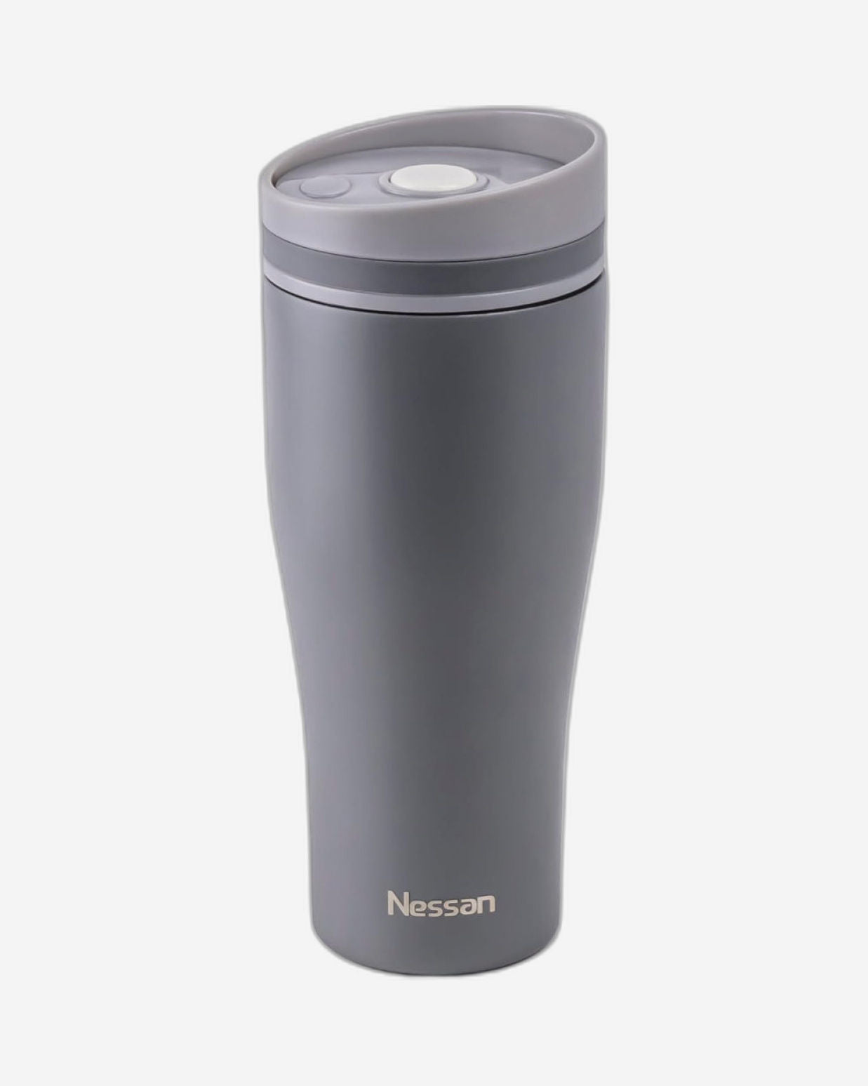 Nessan Insulated Stainless Steel Vacuum Mug, 360ml - Your Perfect Portable Thermal Tumbler for Hot and Cold Beverages Anywhere: Home, Gym, Outdoors, Office, and School - Grey