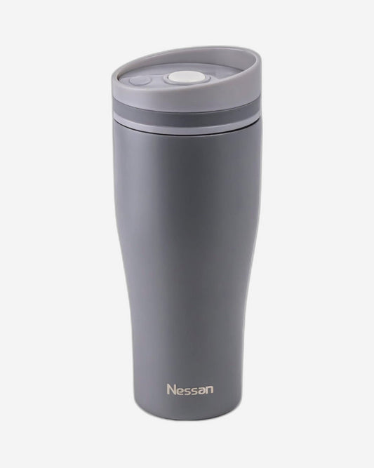 Nessan Insulated Stainless Steel Vacuum Mug, 360ml - Your Perfect Portable Thermal Tumbler for Hot and Cold Beverages Anywhere: Home, Gym, Outdoors, Office, and School - Grey