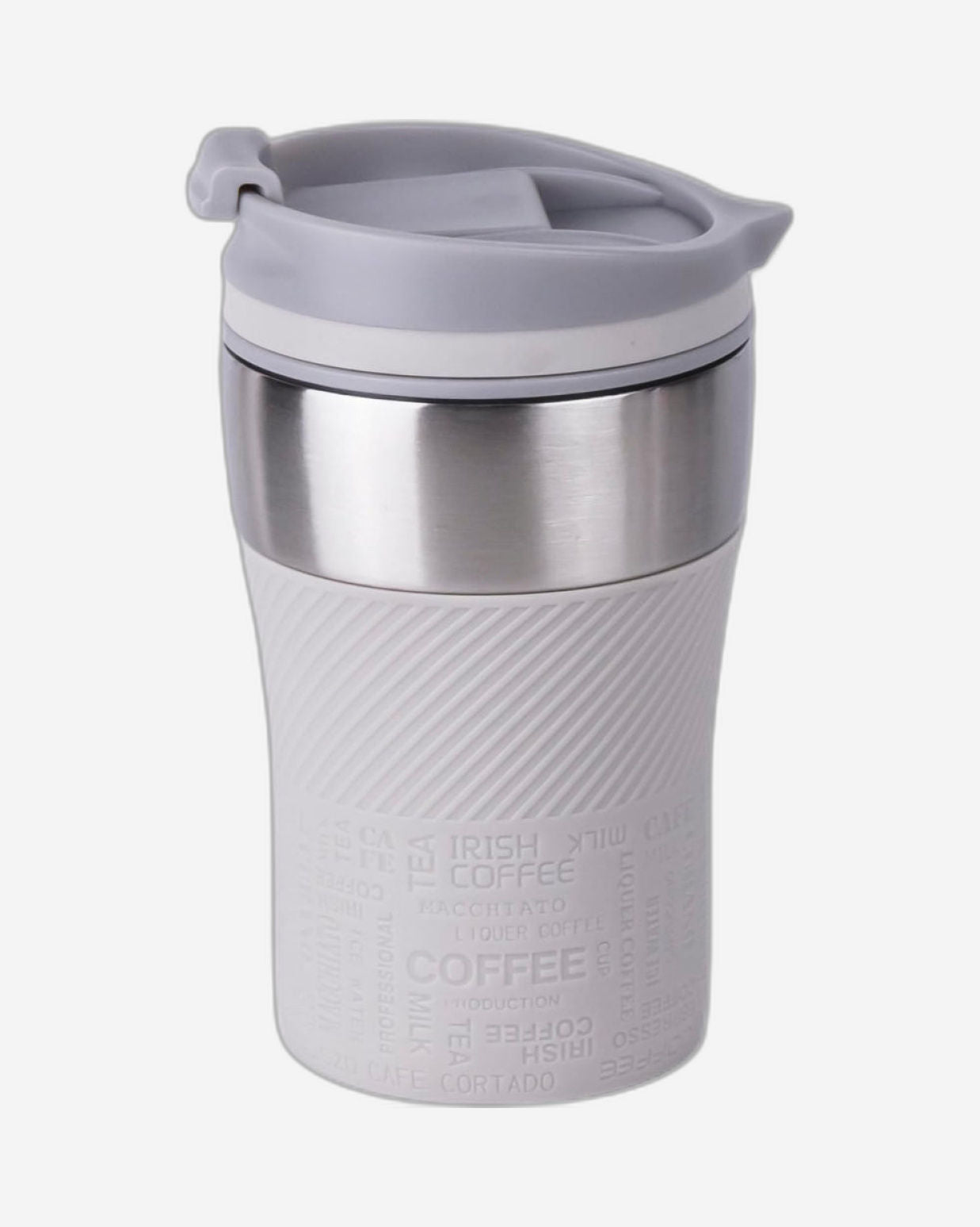 Nessan Insulated Stainless Steel Vacuum Mug, 240ml - Your Compact Travel Essential for Hot and Cold Beverages Anywhere: Home, Gym, Outdoors, Office, and School - Beige