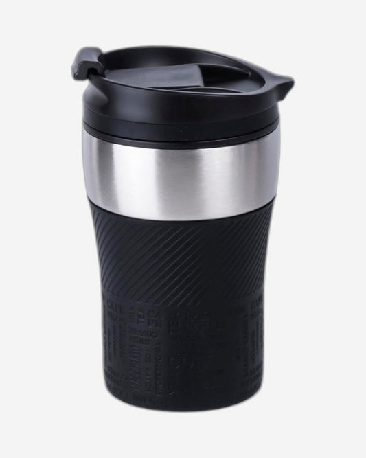 Nessan Insulated Stainless Steel Vacuum Mug, 240ml - Your Compact Travel Essential for Hot and Cold Beverages Anywhere: Home, Gym, Outdoors, Office, and School - Black