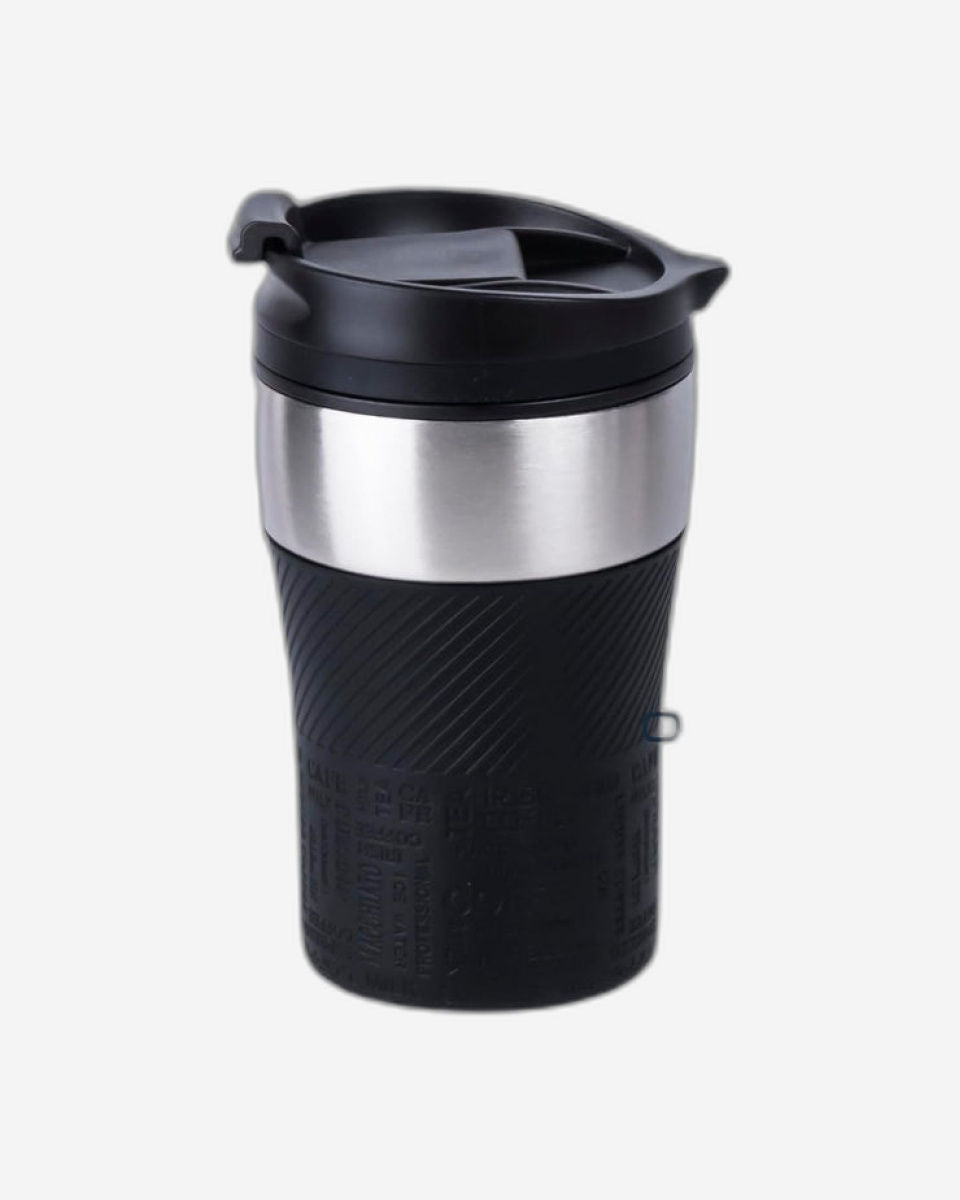 Nessan Insulated Stainless Steel Vacuum Mug, 240ml - Your Compact Travel Essential for Hot and Cold Beverages Anywhere: Home, Gym, Outdoors, Office, and School - Black