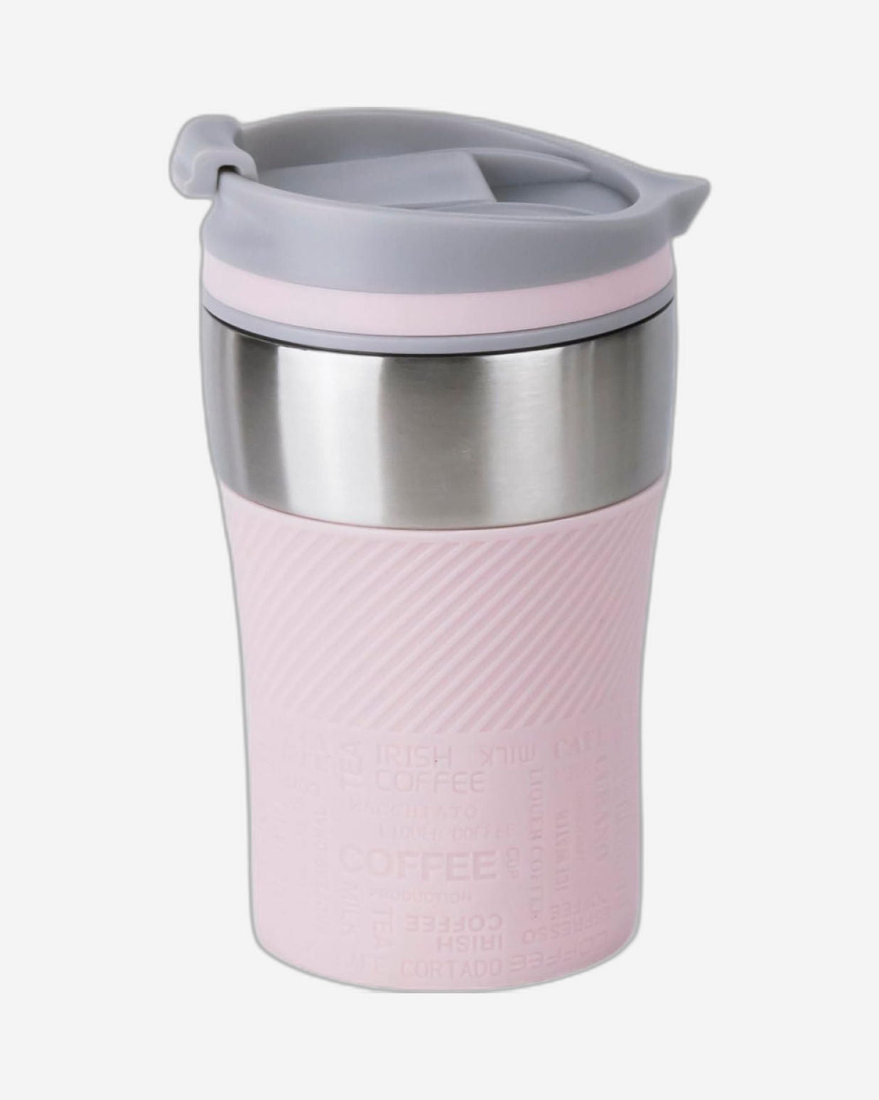 Nessan Insulated Stainless Steel Vacuum Mug, 240ml - Your Compact Travel Essential for Hot and Cold Beverages Anywhere: Home, Gym, Outdoors, Office, and School - Pink