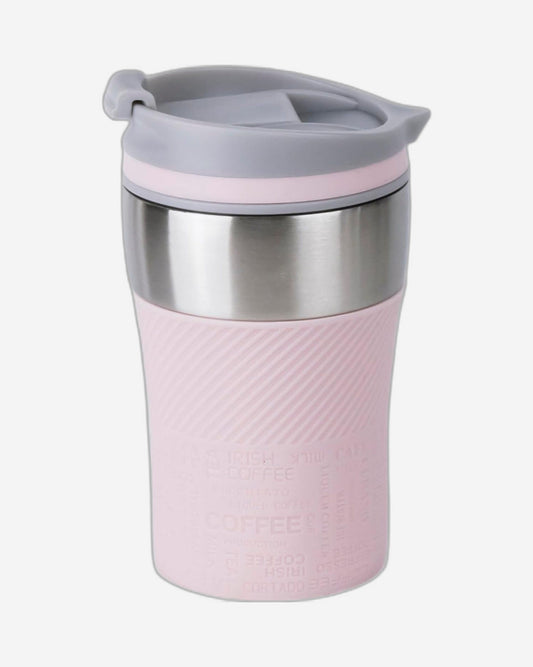Nessan Insulated Stainless Steel Vacuum Mug, 240ml - Your Compact Travel Essential for Hot and Cold Beverages Anywhere: Home, Gym, Outdoors, Office, and School - Pink