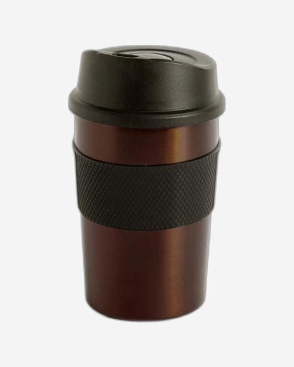 Nessan 360ml Double Wall High Vacuum Mug with Silicone Rubber Sleeve | Stainless Steel Insulated Mug for Hot & Cold Beverages