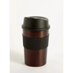 Nessan 360ml Double Wall High Vacuum Mug with Silicone Rubber Sleeve | Stainless Steel Insulated Mug for Hot & Cold Beverages