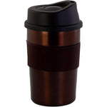 Nessan 360ml Double Wall High Vacuum Mug with Silicone Rubber Sleeve | Stainless Steel Insulated Mug for Hot & Cold Beverages