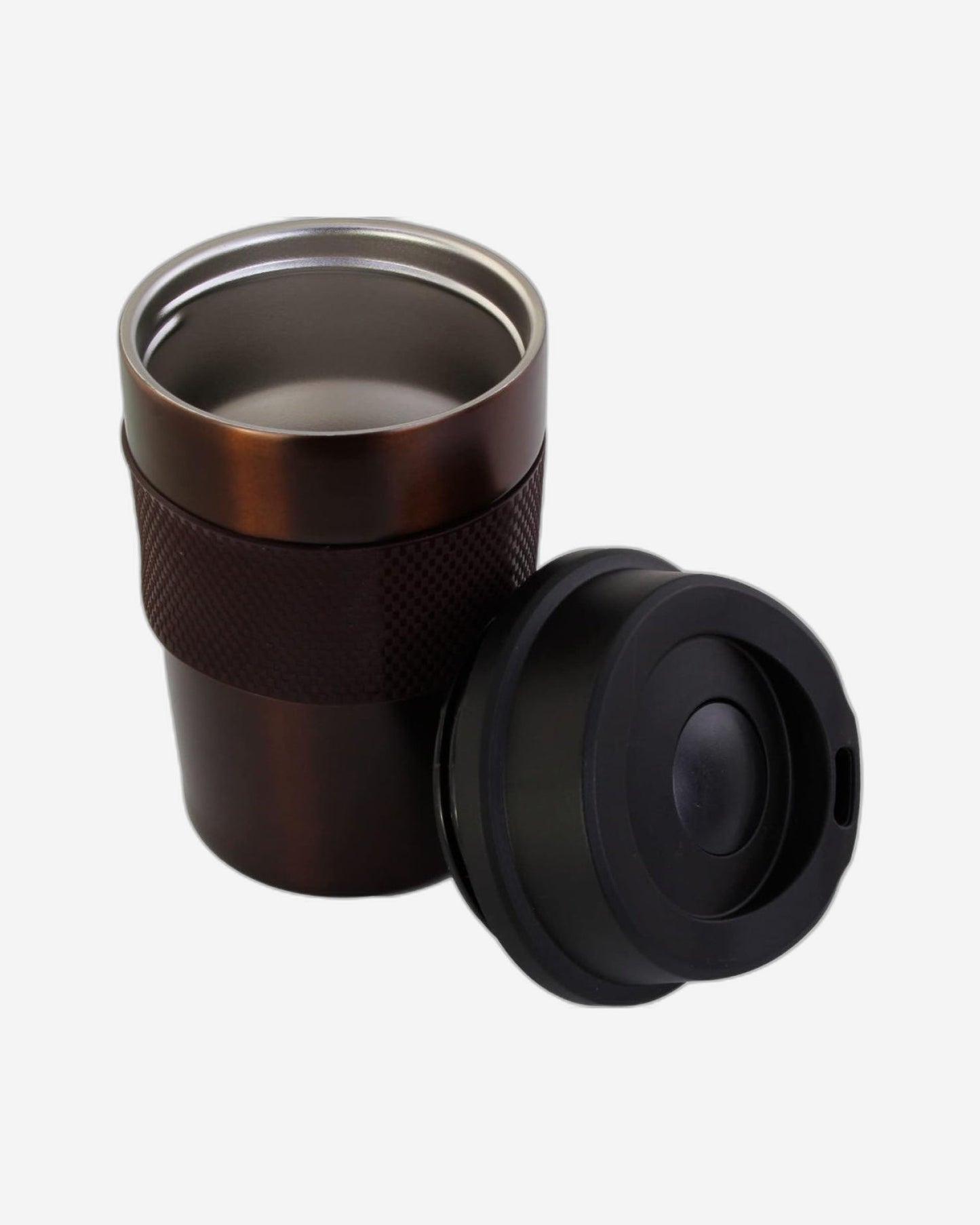 Nessan 360ml Double Wall High Vacuum Mug with Silicone Rubber Sleeve | Stainless Steel Insulated Mug for Hot & Cold Beverages