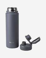 Nessan 720ml Travel Flask – Double Wall Insulated Stainless Steel Vacuum Bottle for Hot and Cold Beverages - Grey