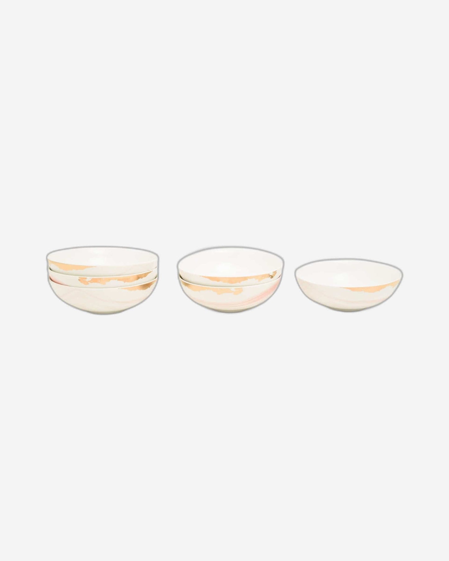 Dankotuwa Cereal Bowl Marcela Pink Gold 6Pc