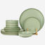 Shallow JIO Stoneware Dinner Set 12 pcs Cyan