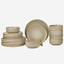 Shallow REX Stoneware Dinner Set 18 pcs Beige