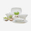 Dankotuwa Dinner Set 83Pc Grey White Floral Italy