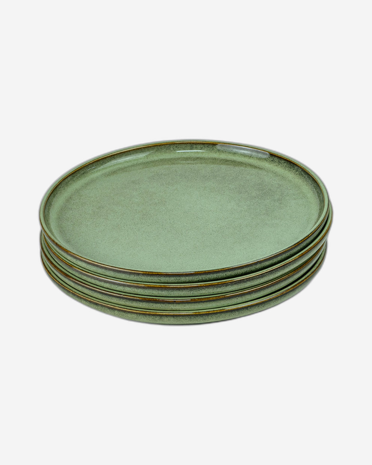 Cuisine Art Lara Stoneware Side Plate - 21cm, Light Green (Set of 1)