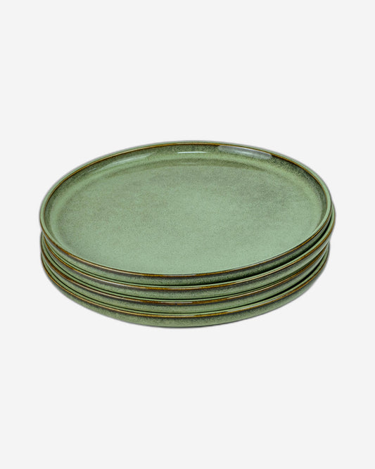 Cuisine Art Lara Stoneware Side Plate - 21cm, Light Green (Set of 1)