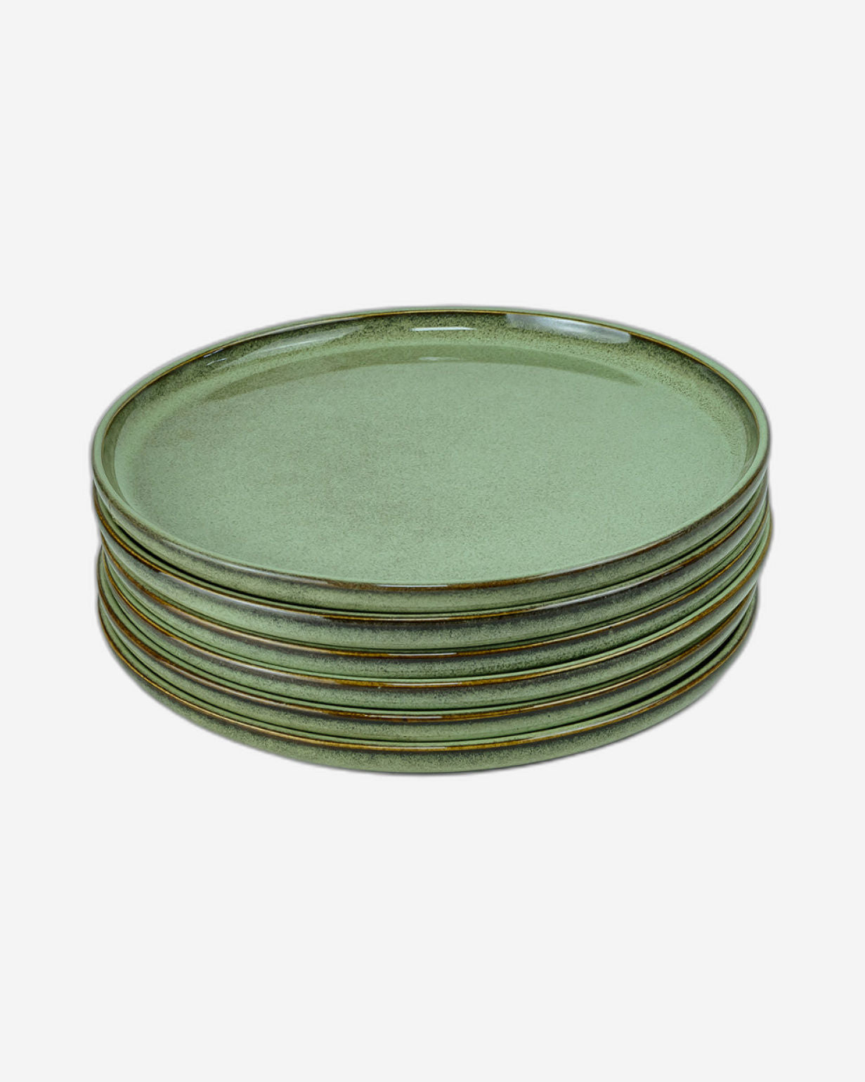 Cuisine Art Lara Stoneware Side Plate - 21cm, Light Green (Set of 1)