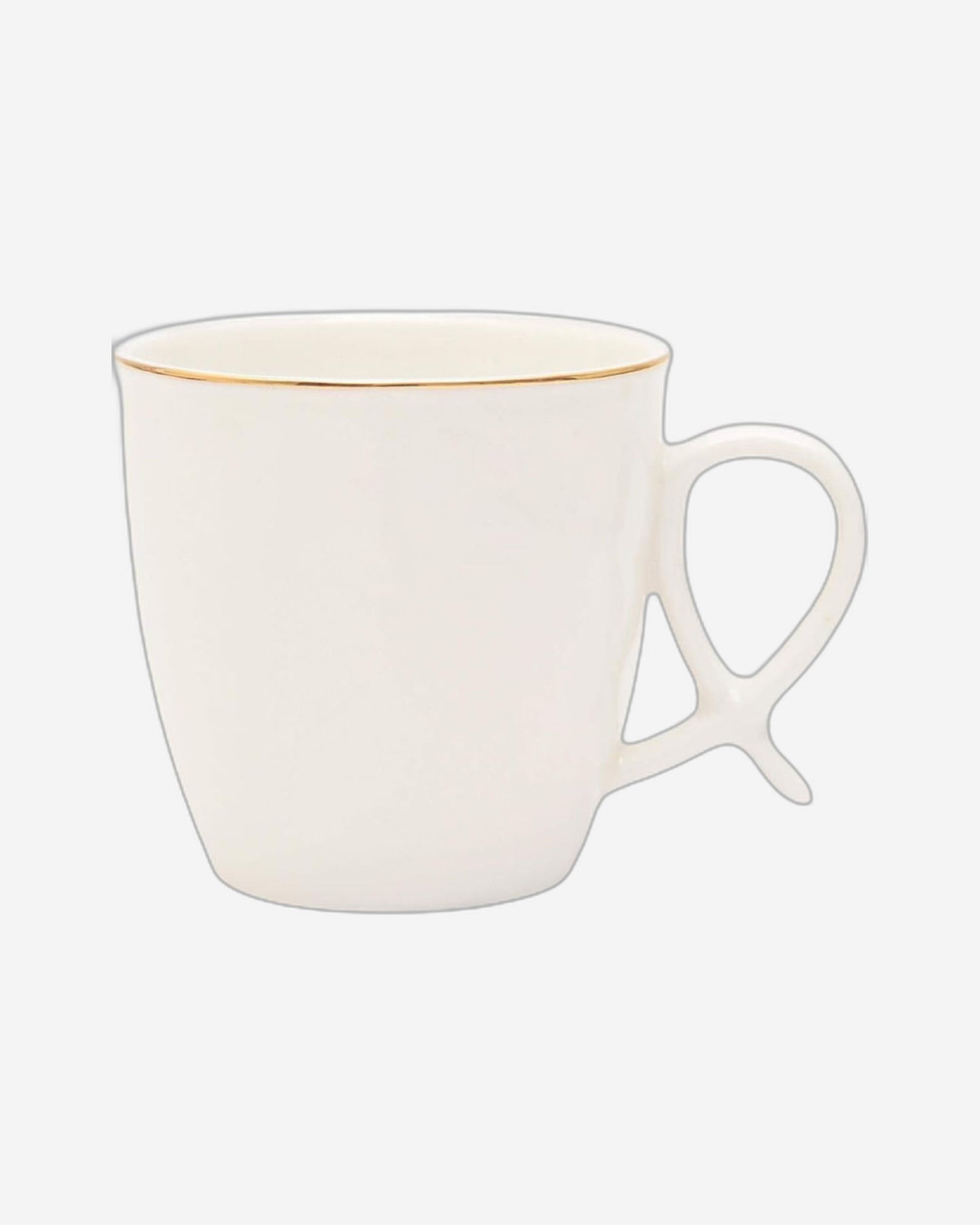 Shallow Bone China Tea Cup and Saucer Set, White – Elegant 12-Piece Tea Set for Everyday Use and Special Occasions