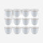 Shallow Bone China Cawa Cups, 12-Piece Set – White/Gold, 70ml
