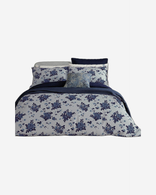 Bedeck of Belfast "Freya" Duvet Cover and Oxford Pillowcase in Indigo