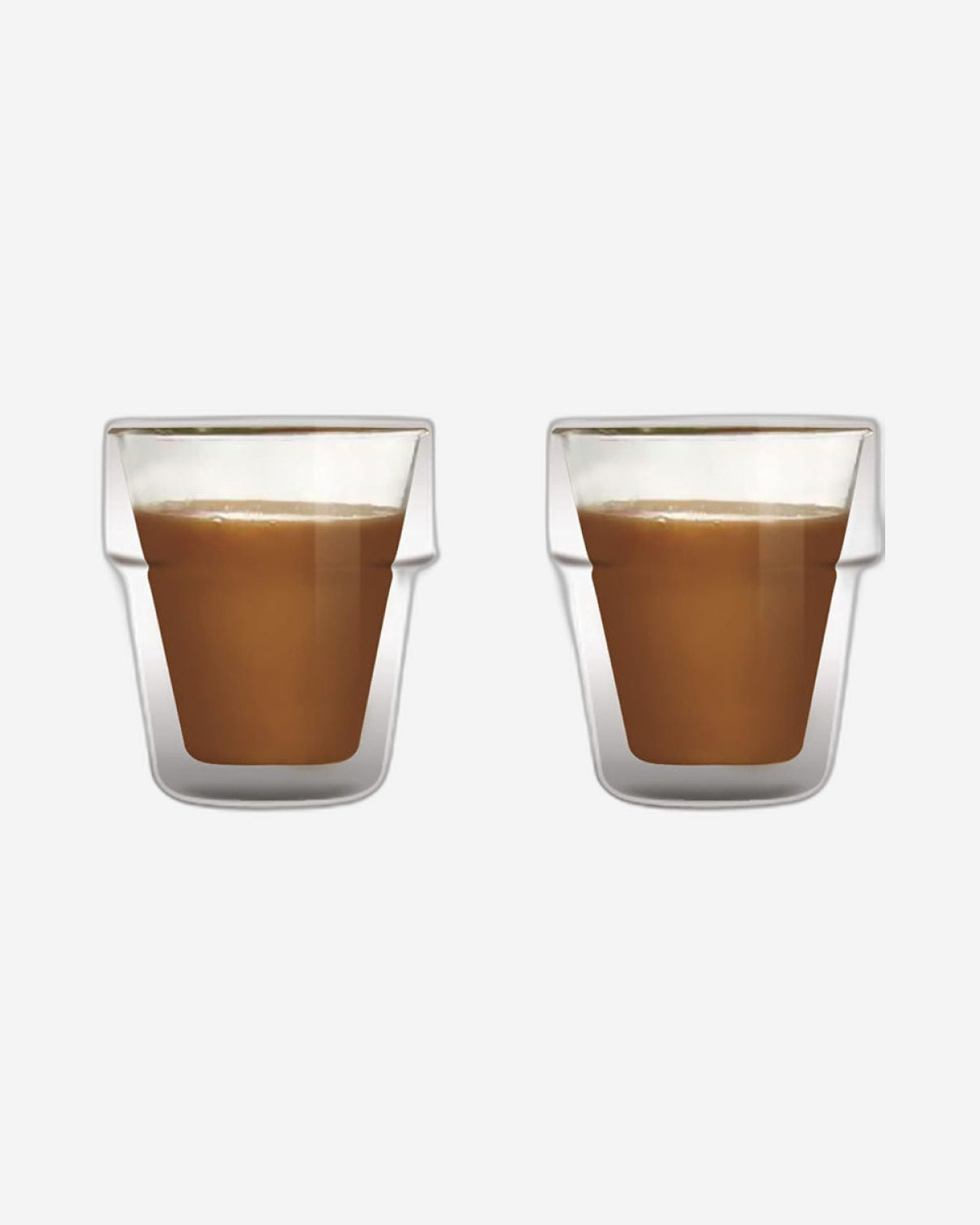 Cuisine Art Clear Expresso Coffee Cups, Insulated Coffee Mug, Heat-Resistant Double Wall Glass Cups, Tea Whiskey Mugs, Coffee Mug, 180ml - 2Pcs Set