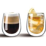 Cuisine Art Double Walled Glass Coffee Cup 2-Piece Set, 250 Ml Capacity, Gc-325-250, Coffe Cups