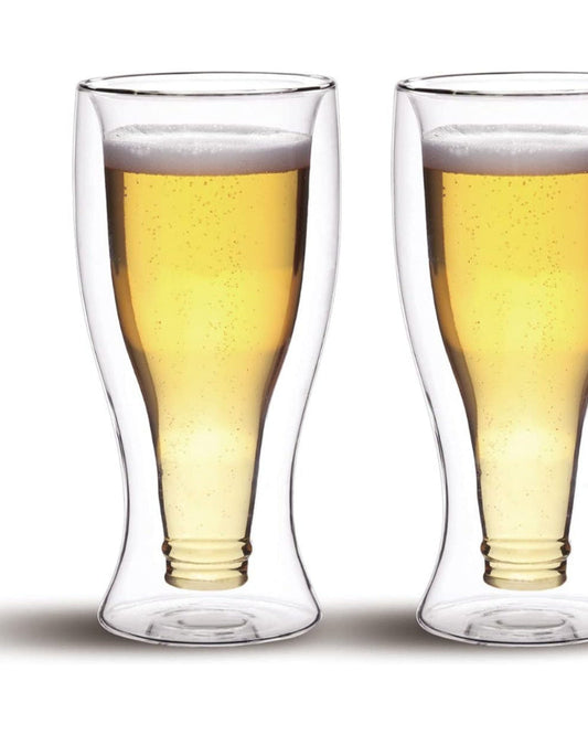 Cuisine Art Double Wall Glass Cup 2Pcs Set 370ml