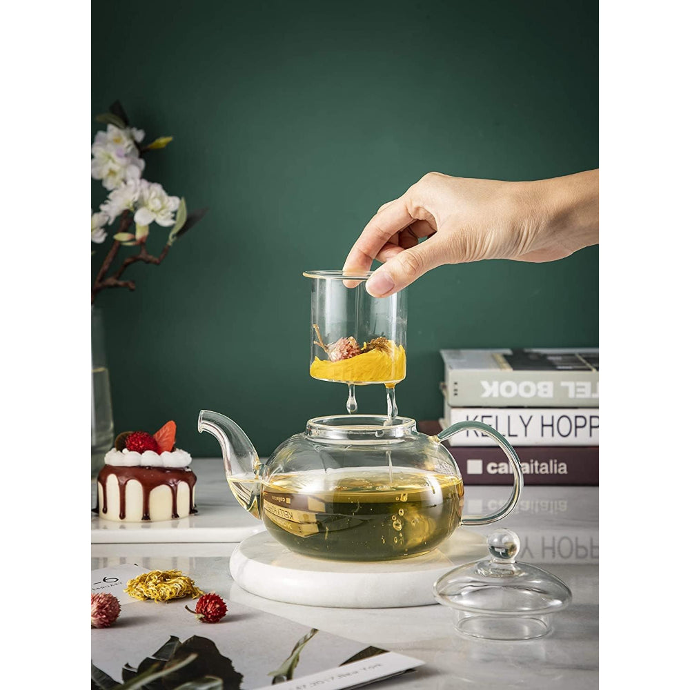 Cuisine Art Borosilicate Glass Tea Pot 850ml