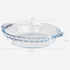 Marinex Fluted Glass Pie Dish, Heat-Resistant, Oven-Safe, 1.3L