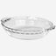 Marinex Large Fluted Glass Pie Dish, Heat-Resistant, Oven-Safe, 1.6L