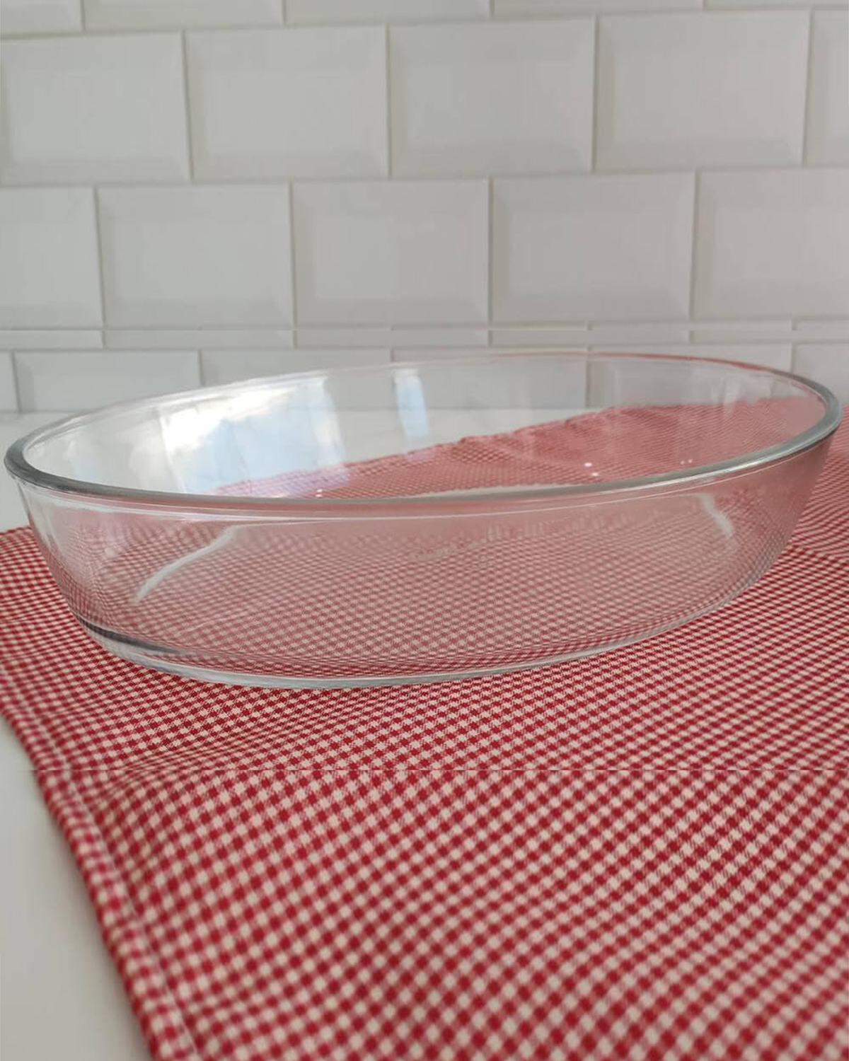 Marinex Oval Glass Roaster, Heat-Resistant, Oven-Safe, 2.4L