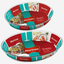 Marinex Glass Oval Roaster Set, Heat-Resistant, Oven-Safe, 3.2L + 4.0L