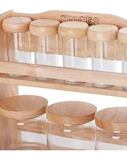 Billi Spice Rack 5 Bottles W/Canister 3pcs Set