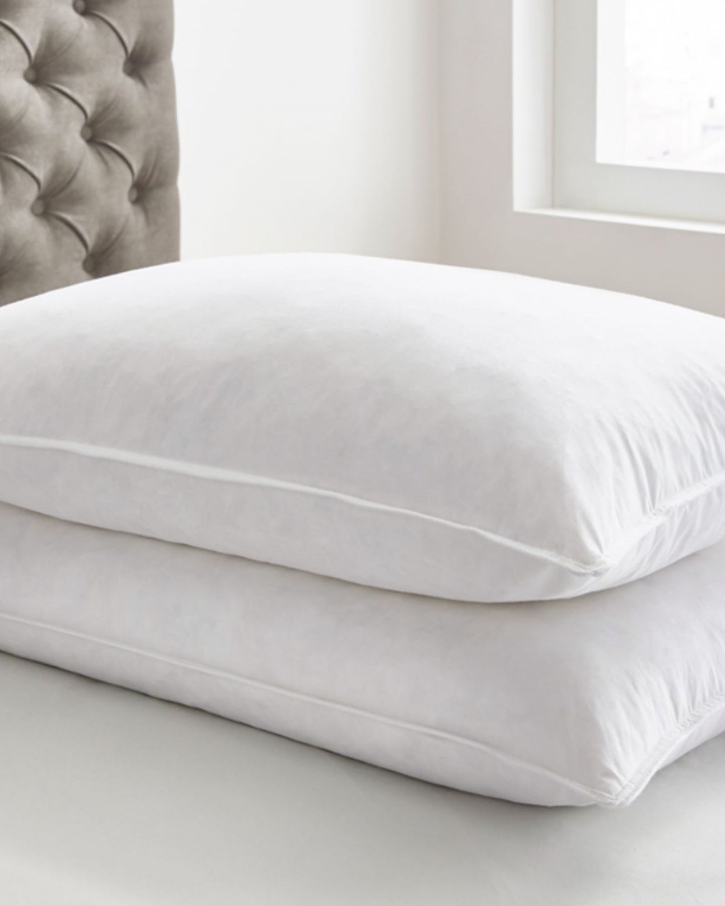 Bedeck of Belfast "Goose Feather & Down" Pair Filled Pillows - 50x75cm